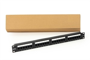 Pannello Patch 19" Non Schermato Utp 24 Porte 8 Poli Rj45 Per Reti Categoria 5E