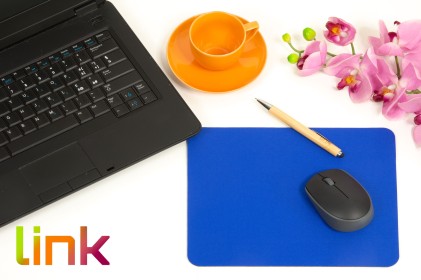 Tappetino Per Mouse Colore Blu Misure 26X21