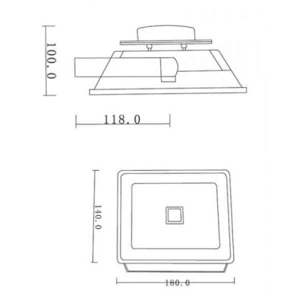 Faro LED alta luminosit&agrave;&nbsp; consumo 20W faretto luce calda