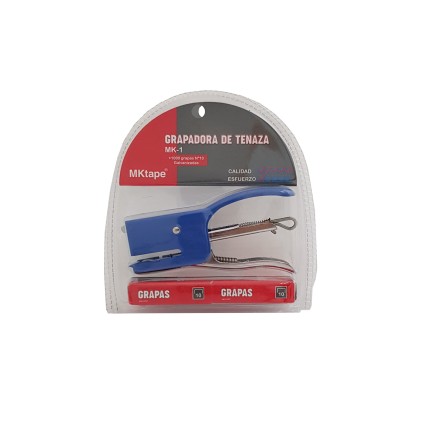 MKtape MK1 Mini Pliers Pinzatrice Confezione + 1000 Punti N. 10 - Fino a 12 Fogli - Colore Blu