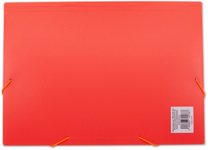 Portadocumenti MKtape Flap Folder - Chiusura elastica - Formato Folio - Colore corallo