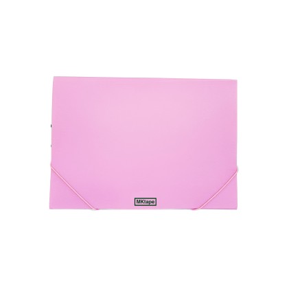 Portadocumenti MKtape Flap Folder - Chiusura elastica - Formato Folio - Colore rosa pallido
