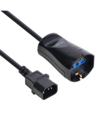Vultech Cavo Adattatore Di Alimentazione Iec14 Mascio A Presa Bipasso/Schuko