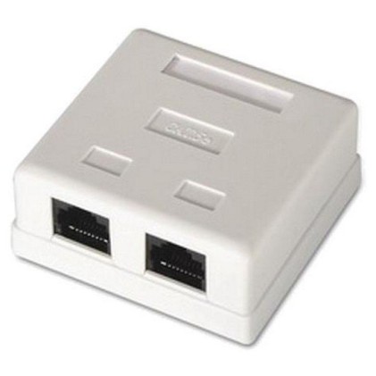 Presa di rete nanocable RJ45 Cat.6 UTP 2 prese