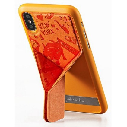 Amobii Cover Iphone-X & Xs New York Arancione Cs-A10Ny11-Or Magnetica/Stand