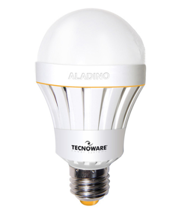 Tecnoware Aladino Lampada Led10W E27 Luce Calda 3000K Con Funzionalita Anti-Blackout