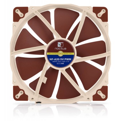 Noctua NF-A20 5V PWM Ventola da 200mm con alimentazione a 5V e controllo PWM