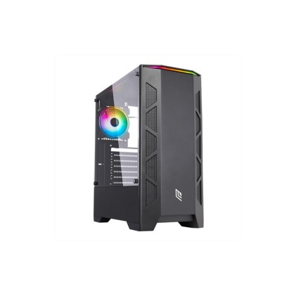 Case Mid-Tower No Psu Demon T6 Blk 1Usb3 2Usb2 Vetro Temperato Rgb Fan