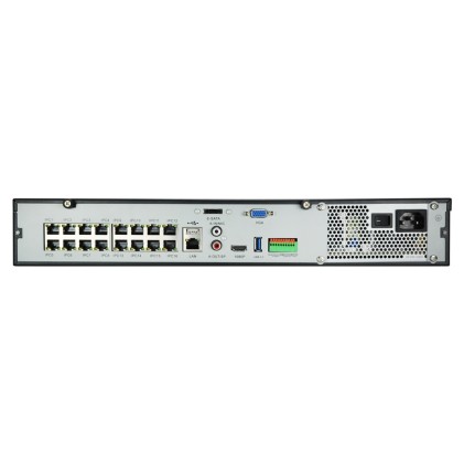 NVR 16 Canali POE Vultech CM-NVR16-POE HDMI P2P CLOUD 4 HD RS485 Allarme Formato RACK