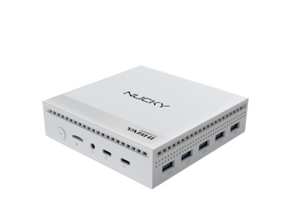Yashi Mini Pc Fanless White Nucky Celeron Quad Core N100 8Gb 256Gb Ssd Win 11 Pro