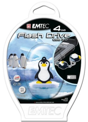 Pendrive Pinguino 4 GB - Emtec M314