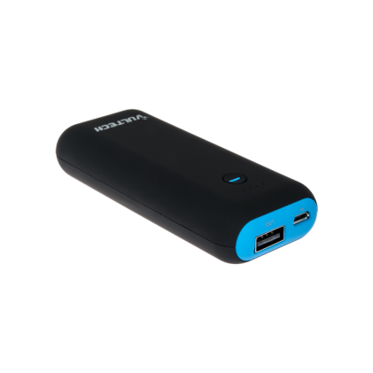 Power Bank Batteria Ricaricabile Vultech PB-5200B Rev 2.1 Blu e Nero 5200Mah 1A