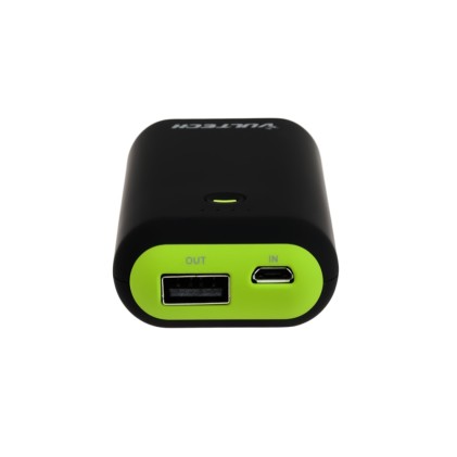 Power Bank Batteria Ricaricabile Vultech PB-5200V Rev 2.1 Verde e Nero 5200Mah 1A