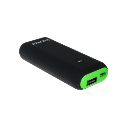 Power Bank Batteria Ricaricabile Vultech PB-5200V Rev 2.1 Verde e Nero 5200Mah 1A