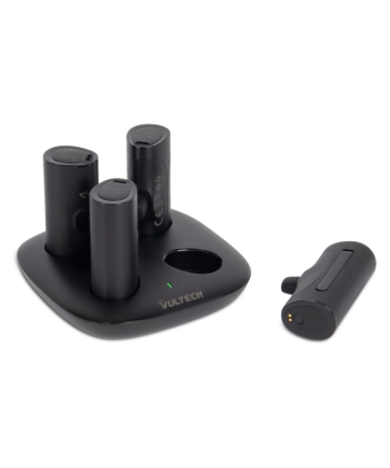 Vultech, Stazione Di Ricarica Con 4 Powerbank 5000 Mah Per Andorid E Mac Type C Quickcharge Colore N