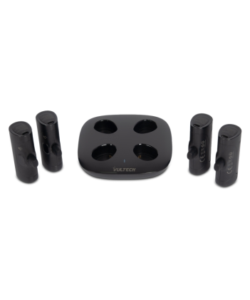 Vultech, Stazione Di Ricarica Con 4 Powerbank 5000 Mah Per Andorid E Mac Type C Quickcharge Colore N