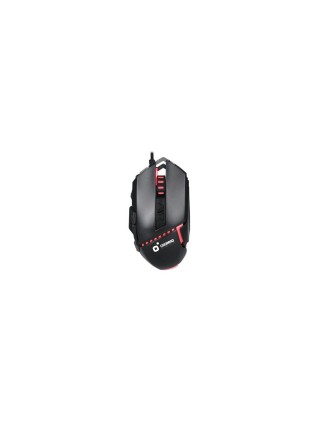 Mouse da gioco USB Cromad G320 3200 dpi - 8 pulsanti - Illuminazione LED rossa, gialla e verde - Uso con la mano destra - Cavo da 1,50 m