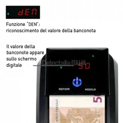 Detectalia D7+ - Rilevatore di banconote false - Certificato 100% BCE