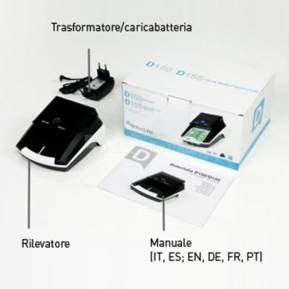 Detectalia D7+ - Rilevatore di banconote false - Certificato 100% BCE