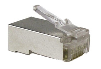 Connettori Alantik Rj45 Cat5 Ftp Metallo Dorato 10 Pezzi