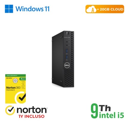 Rinovo Mini Pc Dell Optiplex 3070-5070M I5-9X00 Soddr4 8Gb Ssd 256Gb W11P Cloud20Gb Gra - Ricondizionato