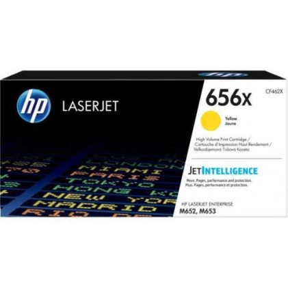 Cartuccia toner giallo originale HP CF462X - 656X