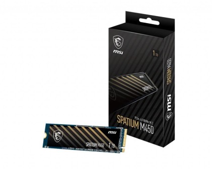 SSD MSI 1TB Spatium M450 V1 PCIe M.2 NVME PCIe 4.0 x4 (bulk)