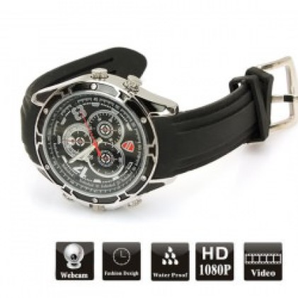 Orologio Spia Con Telecamera HD Nascosta SC150 SPY PRO 1080P 16GB Infrarossi