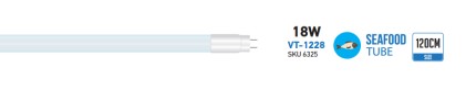 V-TAC VT-1228 Neon LED tube T8 18W 120cm per pescherie - SKU 6325