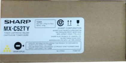 ORIGINALE Sharp toner giallo MX-C52TY 14200 pagine