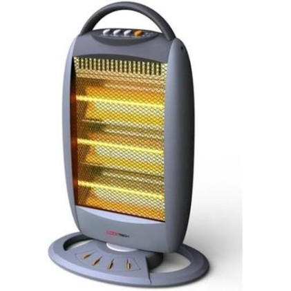 Stufa Alogena 3 Tubi 400 1200W Oscillante Protezione