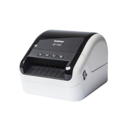 Stampante termica professionale per etichette Brother QL1100 - Larghezza fino a 103 mm - 69 etichette al minuto - Risoluzione 300 x 300 dpi - Taglierina automatica