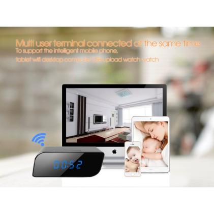 Mini Sveglia Spia LKM Con Visione Notturna Con Accesso Da APP Su Smartphone