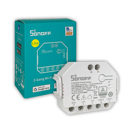 Interruttore Smart Wifi 2 Canali Con Possibilitа Per Il Controllo Tapparelle