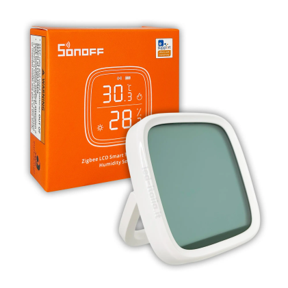Sonoff Sensore Smart di Temperatura e Umidit&agrave; ZigBee con schermo LCD