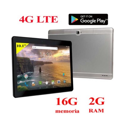 Tablet Majestic 10,1" Ips Tab711 4G Qc1.1/And7.0/2Gb/16Gb/Hd/Bt Black
