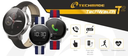 Techmade TechWatch T2-BR Blue and Red