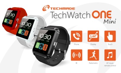 Smartwatch Techmade TECHWATCHONE MINI BLACK