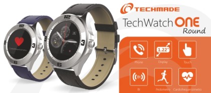 TECHWATCHONE ROUND BLACK