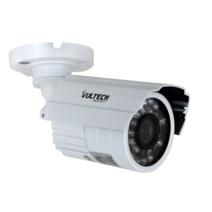 Telecamera Bullet Analogica Vultech 1/4" Cmos 800TVL 3,6mm 24Pcs Led IR 25M Bianca