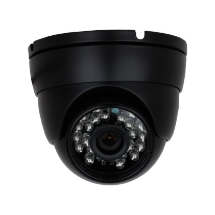 Telecamera Dome Analogica Vultech CM-DM80CM-N 1/4" Cmos 800TVL 3,6mm 24Pcs Led IR 25M Nera