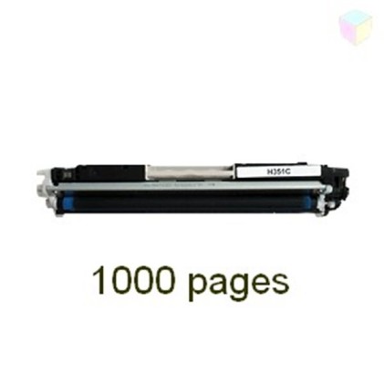 Cartuccia Toner Rigenerata Hp Laser Jet Pro M176N M177W Hp Cf351A 130A Ciano 1000 Pagine
