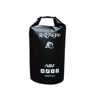 Borsa Waterproof Torpedo 25Lt Bk Impermeabile Con Tracolla Adj
