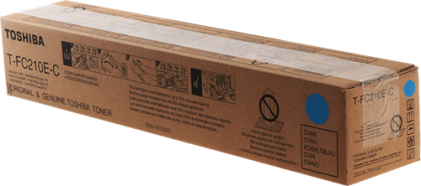 ORIGINALE Toshiba toner ciano T-FC210EC 6AJ00000159 33600 pagine