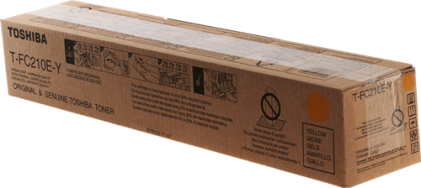 ORIGINALE Toshiba toner giallo T-FC210EY 6AJ00000168 33600 pagine