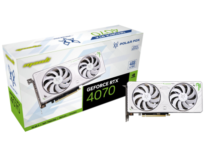 VGA Man GeForce&reg; RTX 4070 12GB Polar Fox (Twin Cooler)
