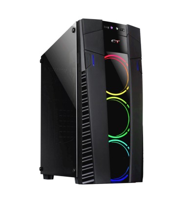 Case Gaming Ctesports Vela Con Set 3 Ventole Rainbow, Controller, Telecomando