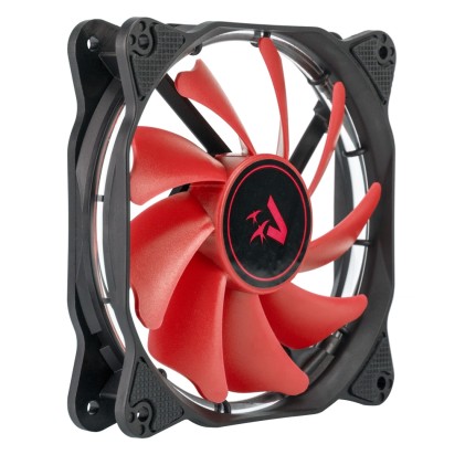 Ventola Di Raffreddamento 12cm Vultech HL-01RD Con HALO LED - Rosso