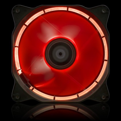 Ventola Di Raffreddamento 12cm Vultech HL-01RD Con HALO LED - Rosso