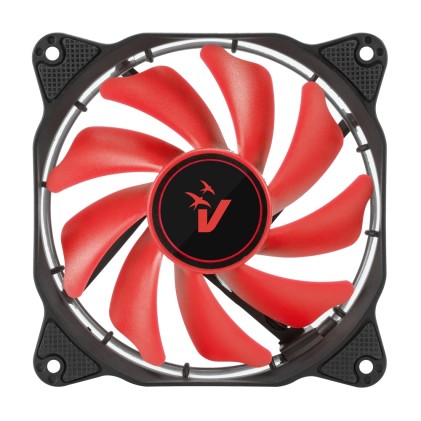 Ventola Di Raffreddamento 12cm Vultech HL-01RD Con HALO LED - Rosso